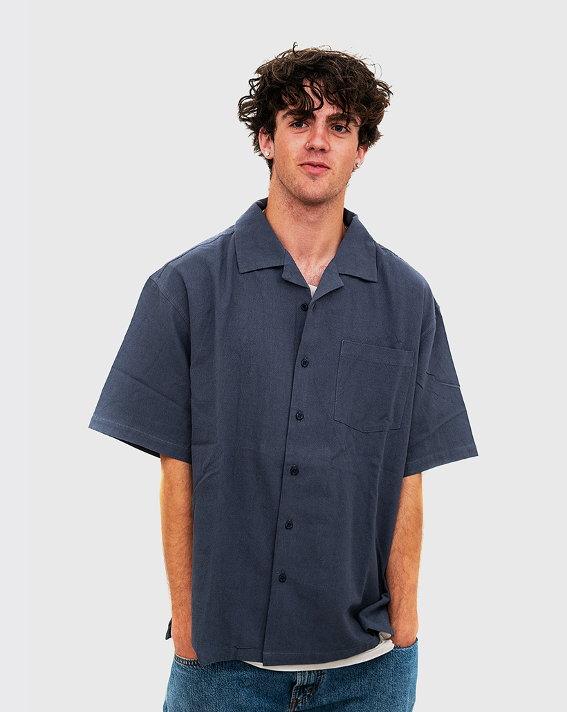 Huffer Cabana Box Shirt - Slate