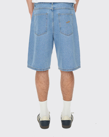 Huffer Denim Box Short - Mid Wash