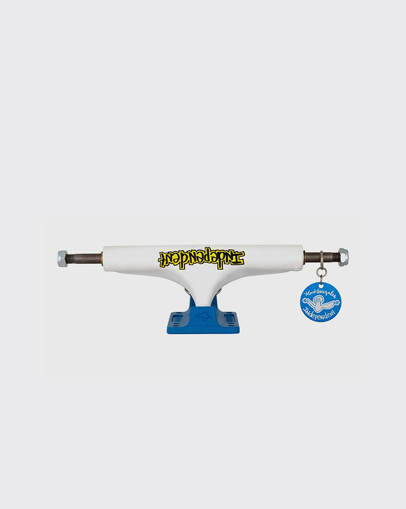Independent Stage 4 Mark Gonzalez Standard Truck - Flat White/Blue