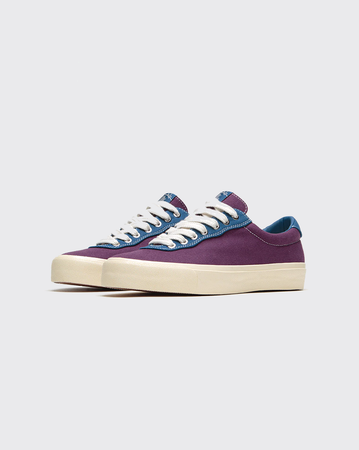 Last Resort AB x Julian Smith VM001 Canvas Shoe - Plum/Dirty Blue