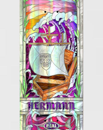 Real Harmann Stenne Holographic Rainbow Foil Cathedral 8.38” Deck