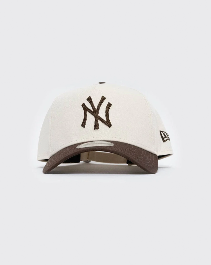 New Era 940 AFrame New York Yankees Strapback - Cream/Brown