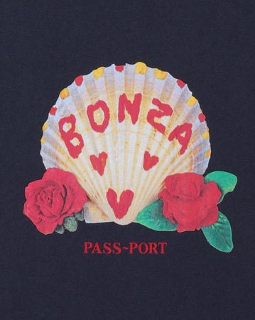 Passport Bronza Tee - Navy