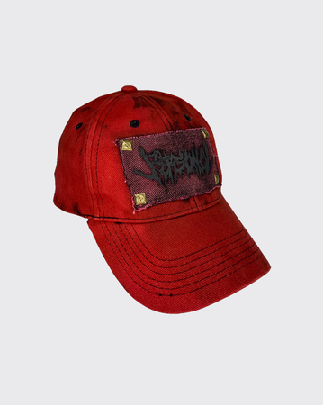 Personal Puff Print Hat - Red