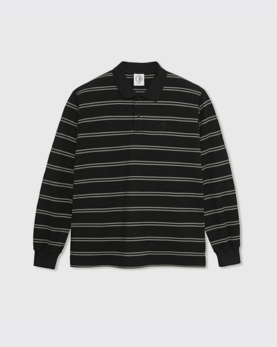 Polar Stripe LS Shirt - Black