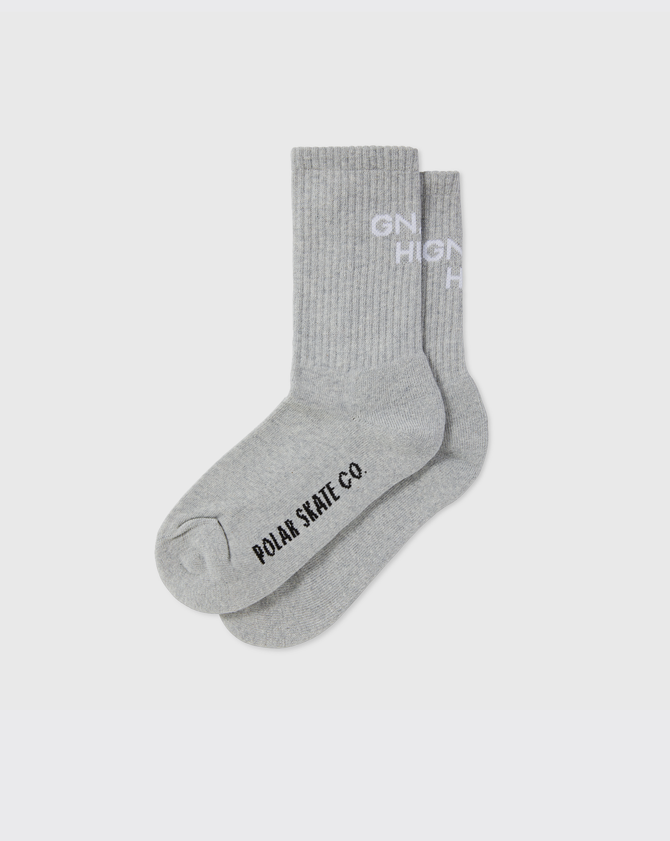 Polar Gnarly Huh! Rib Sock - Grey