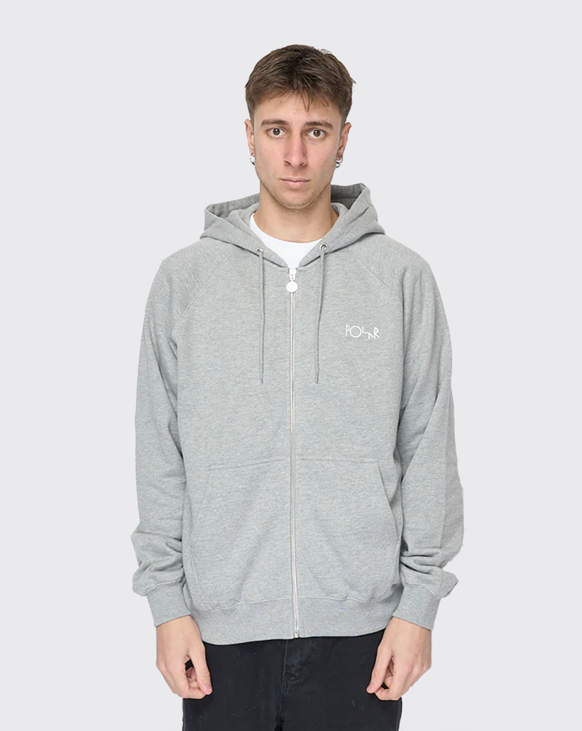 Polar Default Zip Hood - Grey