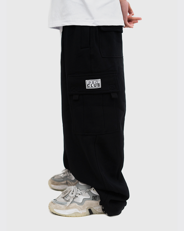 Pro Club Heavyweight Fleece Cargo Pants - Black