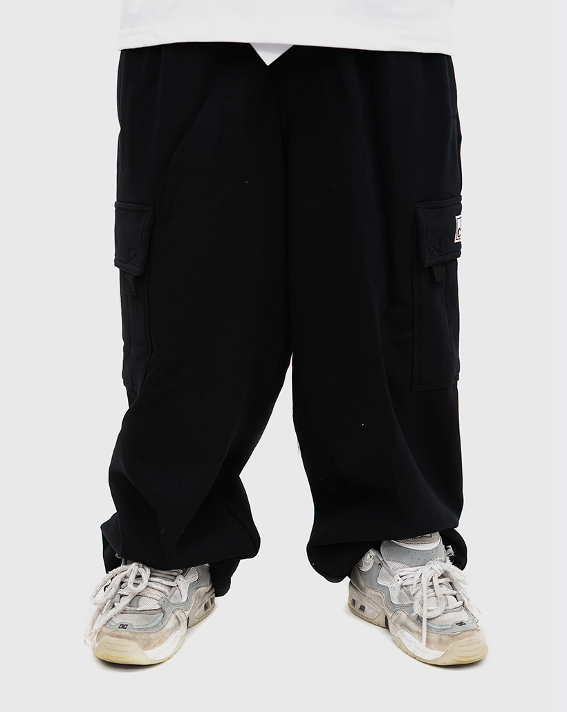 Pro Club Heavyweight Fleece Cargo Pants - Black