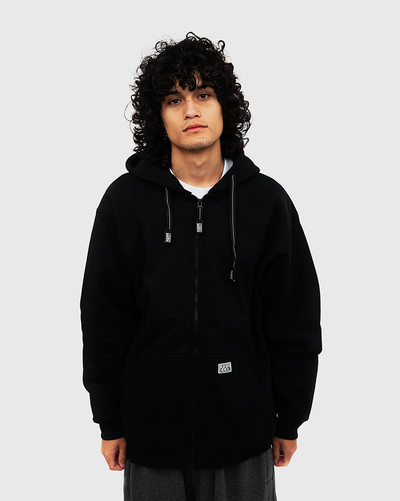 Pro Club Zip Up Hoodie - Black