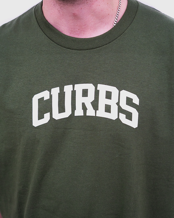 Real Curbs Shirt - Military Green/White