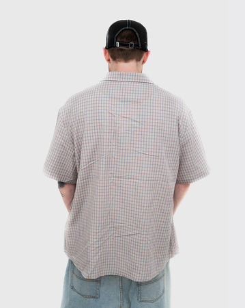 S-Double Card Check Shirt - Pink