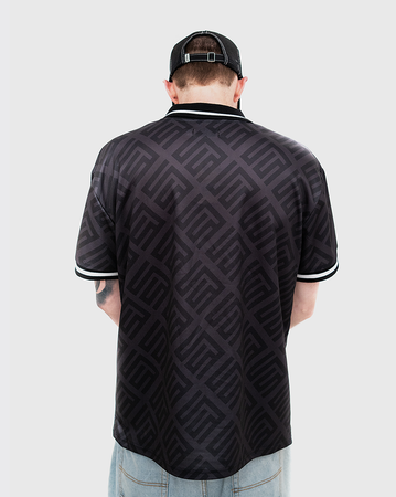 S-Double Football Jersey - Black