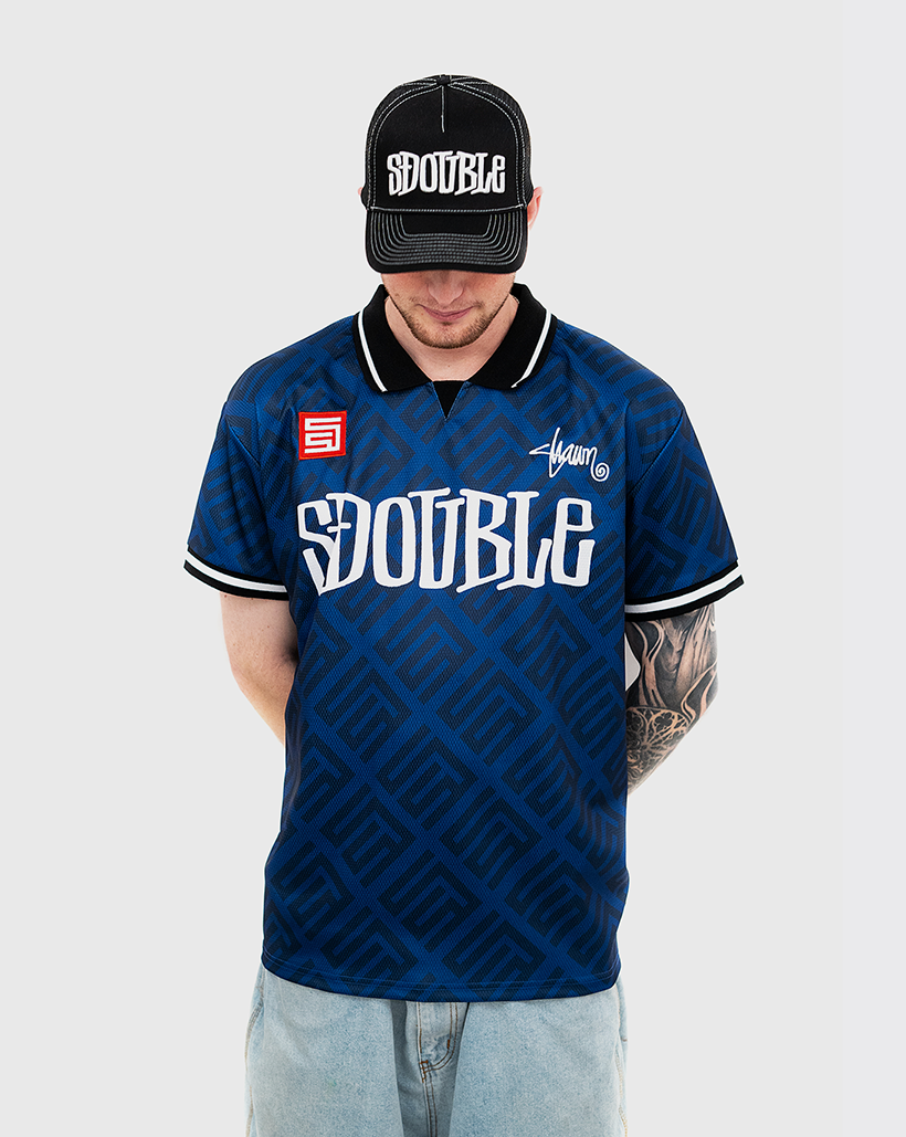 S-Double Football Jersey - Navy