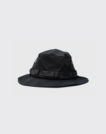 S-Double Mid-Block Boonie Hat - Black