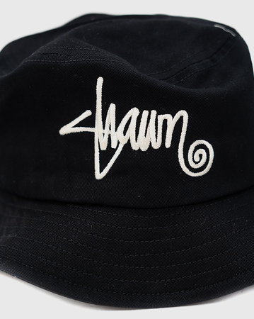 S-Double Shawn Script Bucket Hat - Black