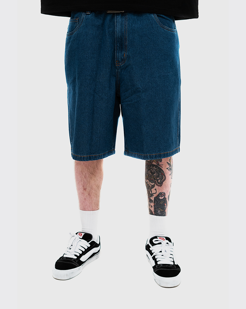 S-Double Standard Denim Short - Blue Denim