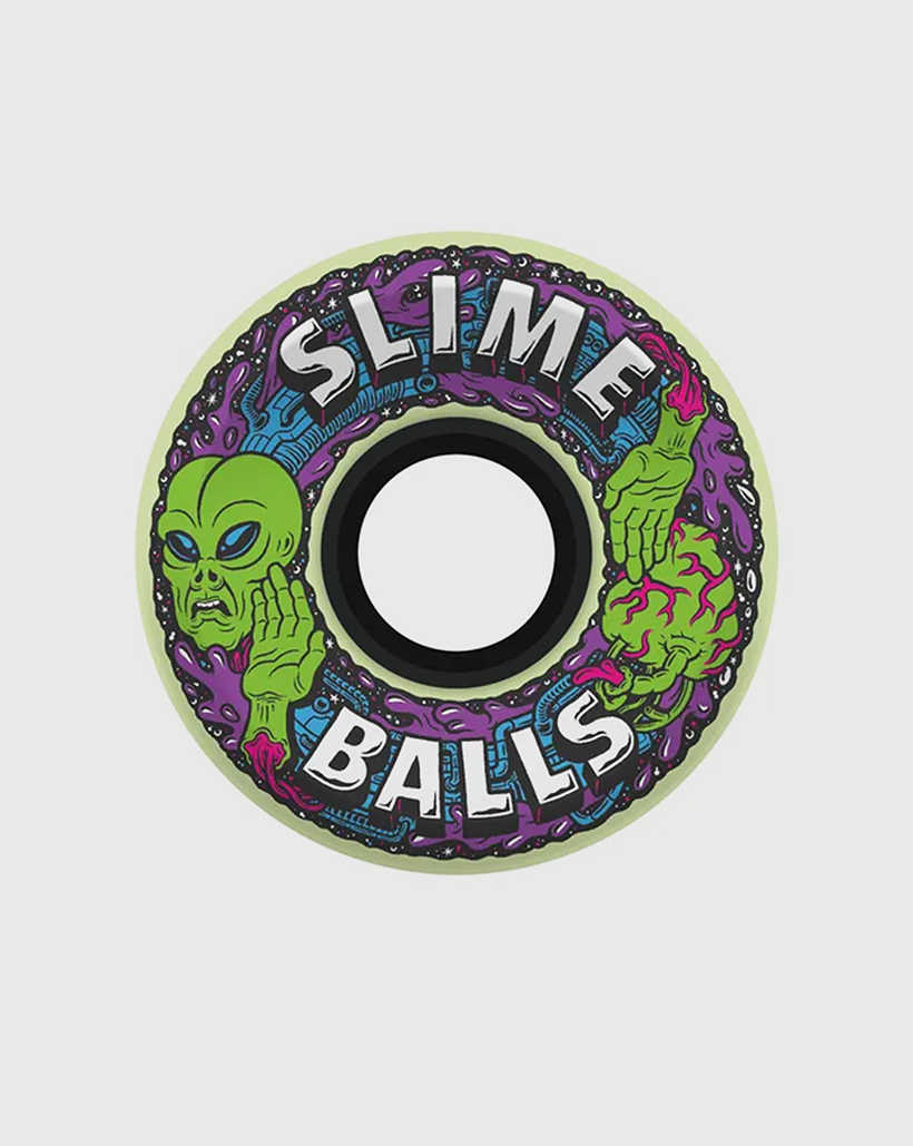 Santa Cruz Alien Slime Balls 78A 60MM Wheels - Glow in the Dark