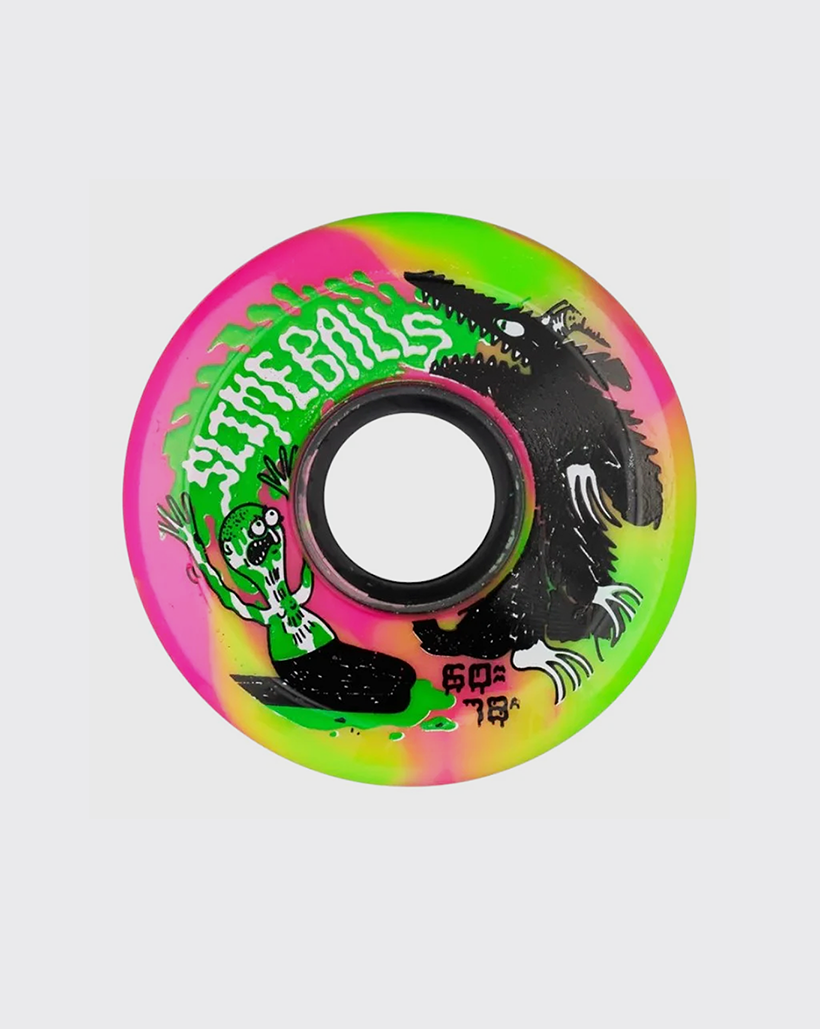 Santa Cruz Slime Balls OG Jay Howell 78A 60MM Wheels - Slime Pink/Green Swirl