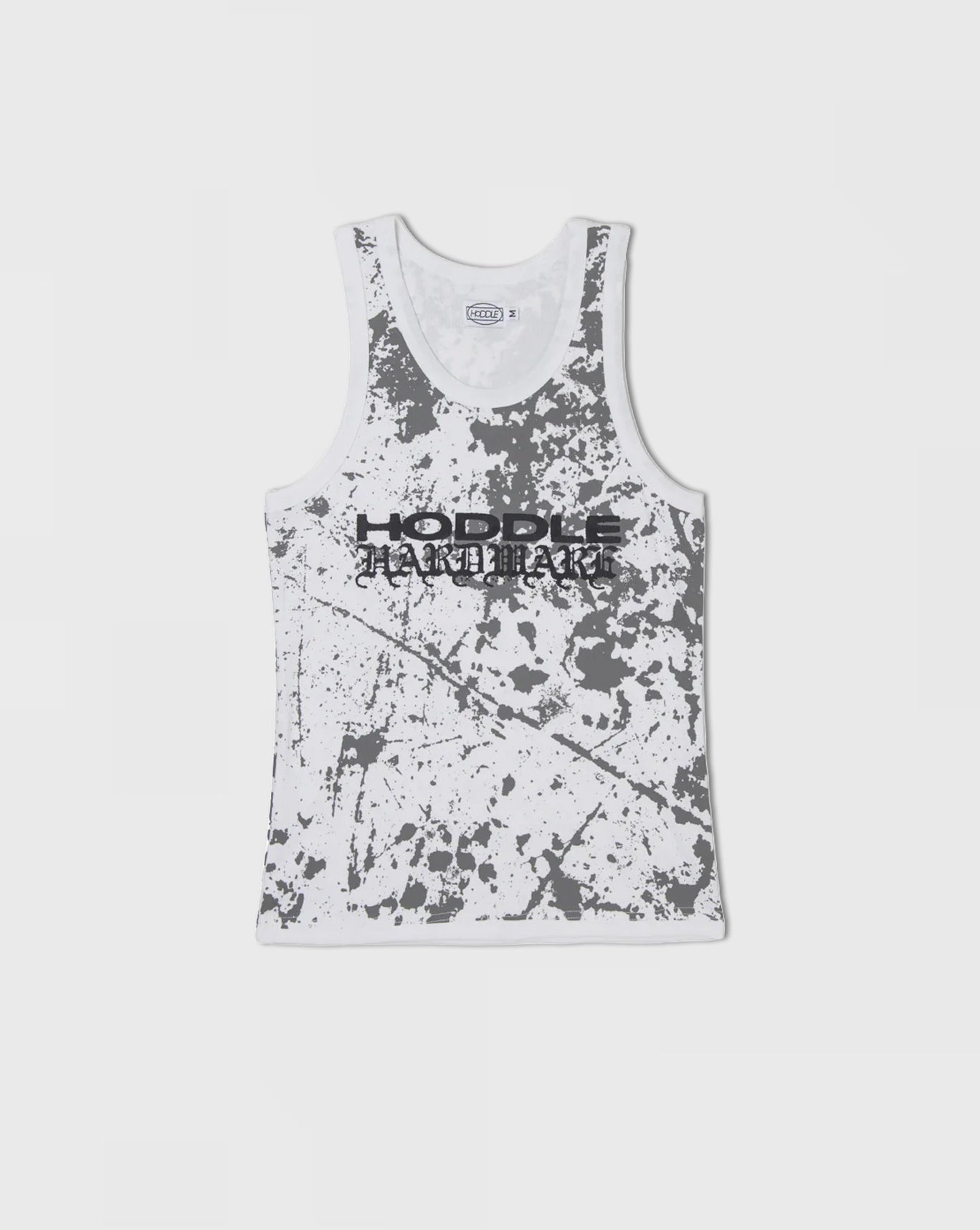 Hoddle Hardware Ribbed Singlet - White Paint
