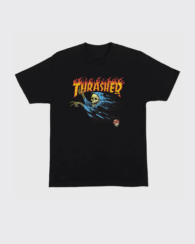 Thrasher x Santa Cruz O’Brien Reaper Heavyweight Shirt - Black