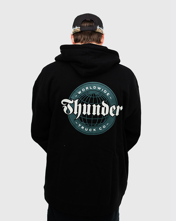 Thunder Worldwide Zip Hoodie - Black/Grey