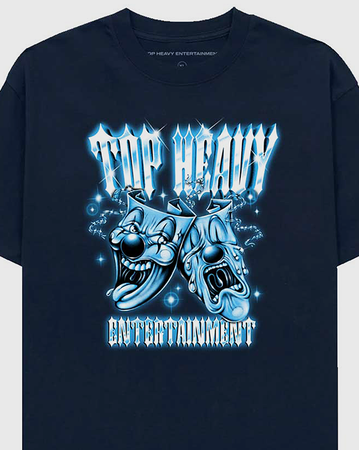 Top Heavy Cry Later Shirt - Navy