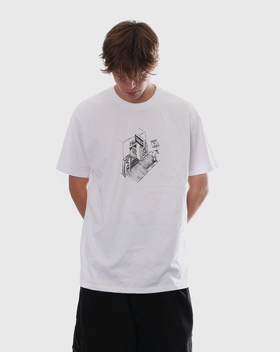 Trainers Skate Shop Day Tee - White