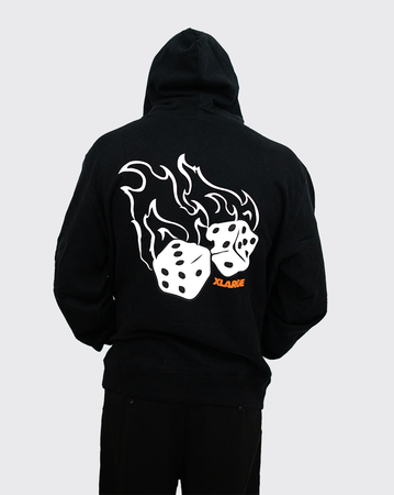 XLarge Fire Dice Hood - Black