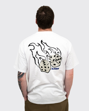 XLarge Fire Dice Shirt - White