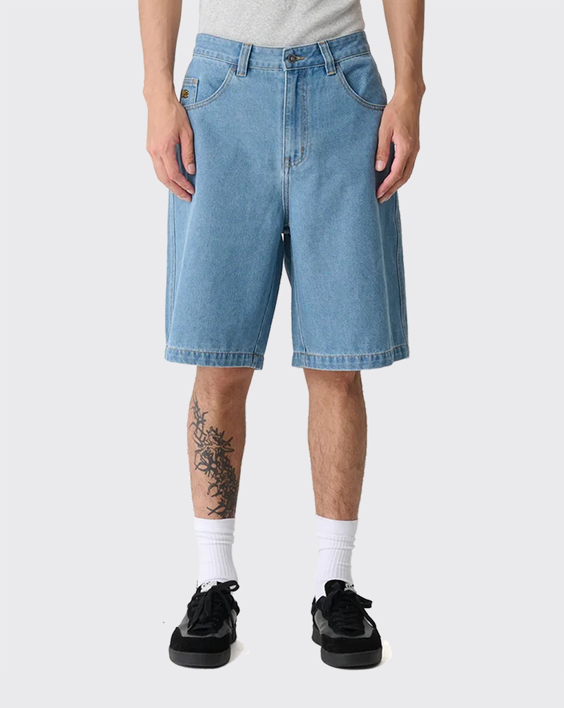 XLarge Peace Man Bull Denim Short - Mid Blue