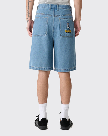 XLarge Peace Man Bull Denim Short - Mid Blue