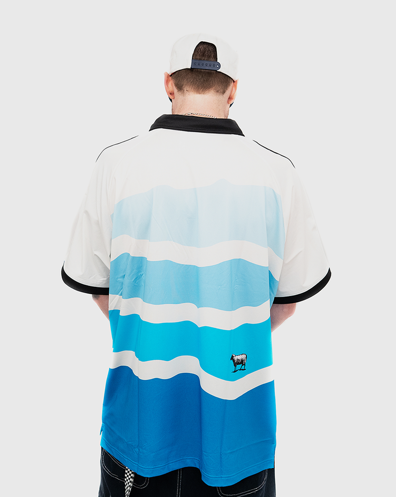Adidas Black Sheep x CLTFC Football Jersey - White/Blue Adidas Black Sheep x CLTFC Football Jersey - White/Blue