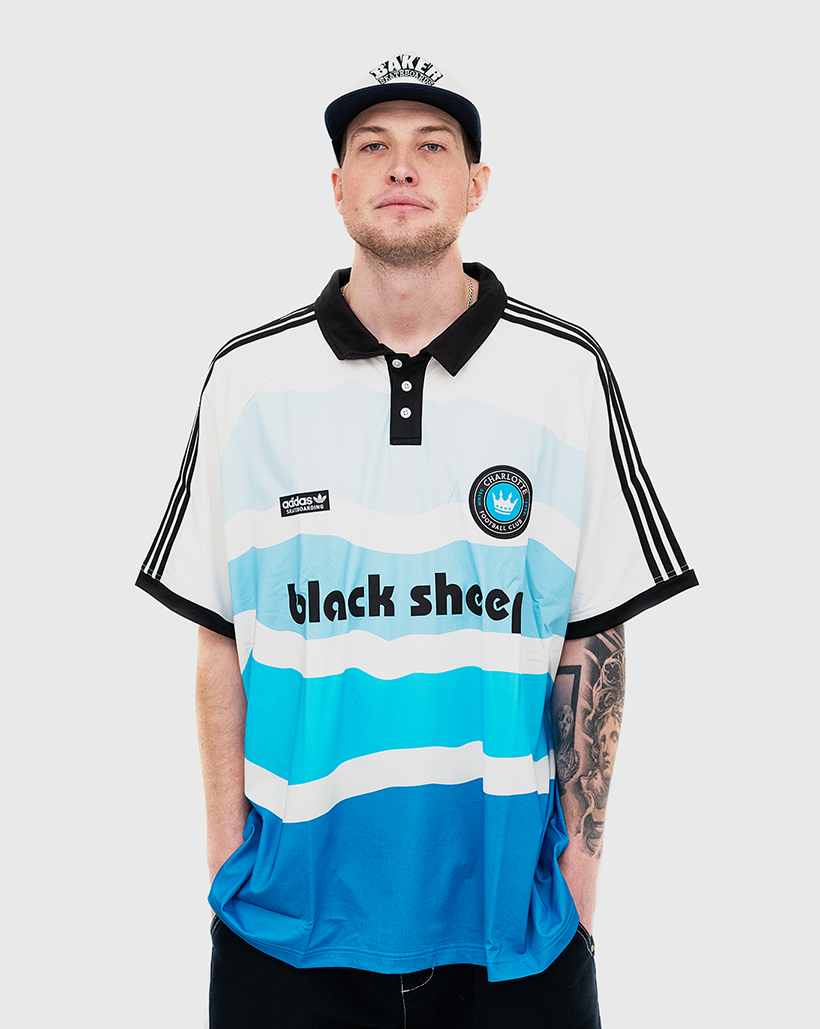 Adidas Black Sheep x CLTFC Football Jersey - White/Blue