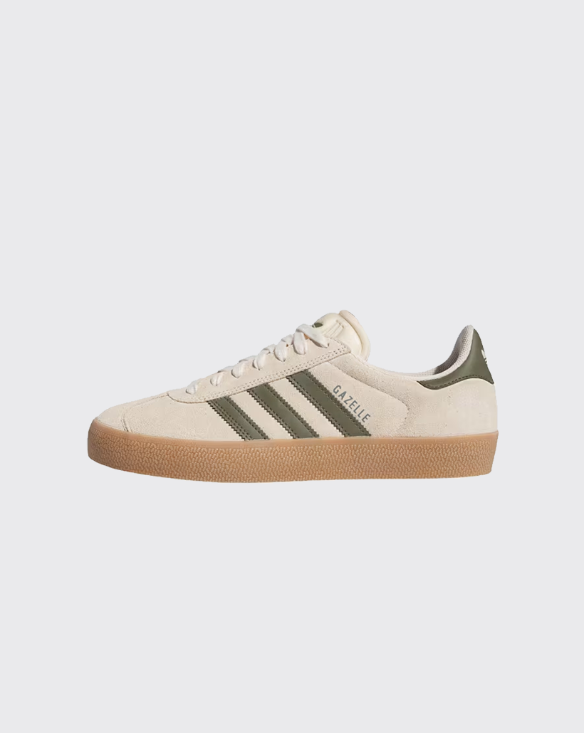 Adidas Gazelle ADV Shoe - Olive/Gum