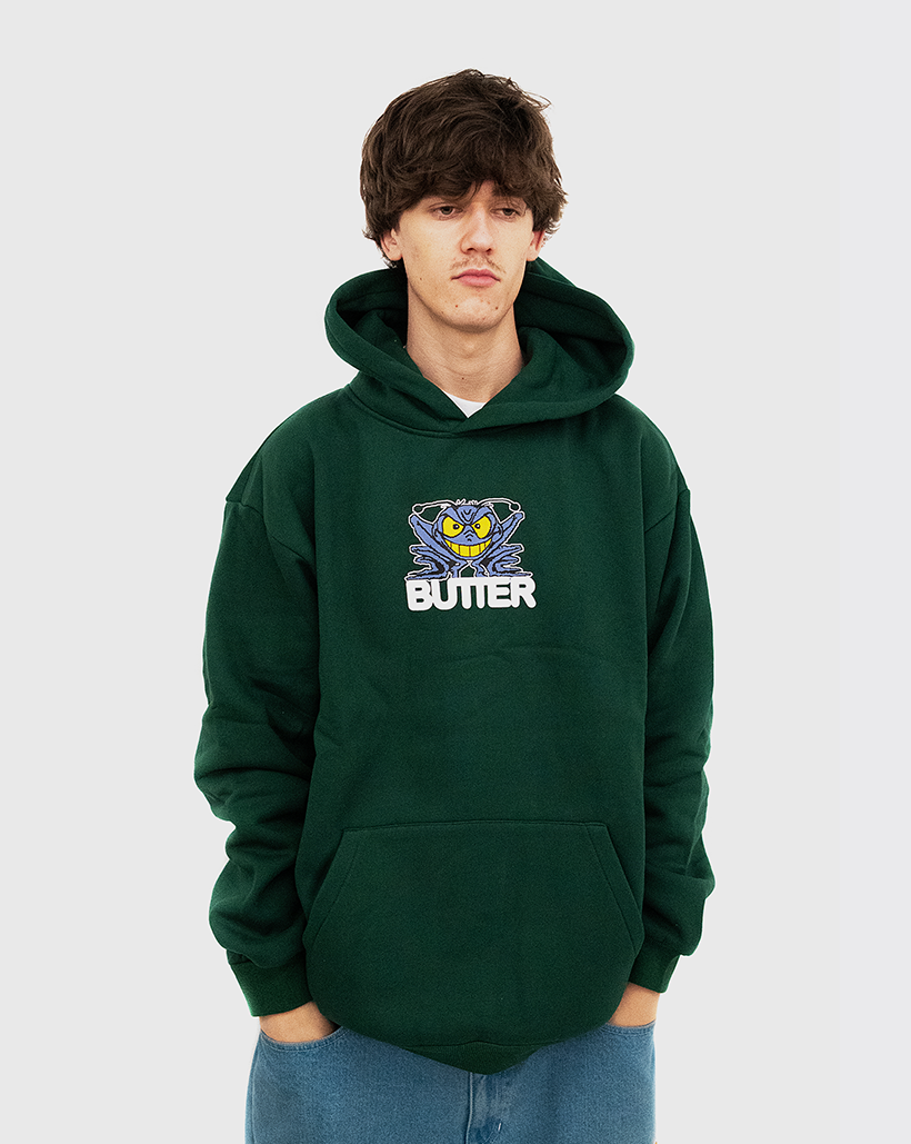 Butter Goods Insect Pullover Hood - Green