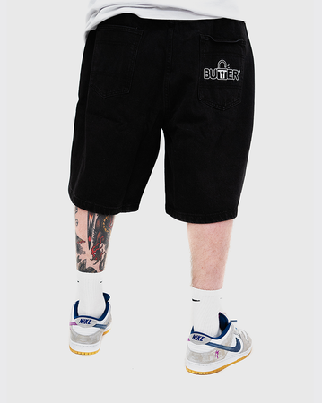 Butter Goods Lock Denim Shorts - Black