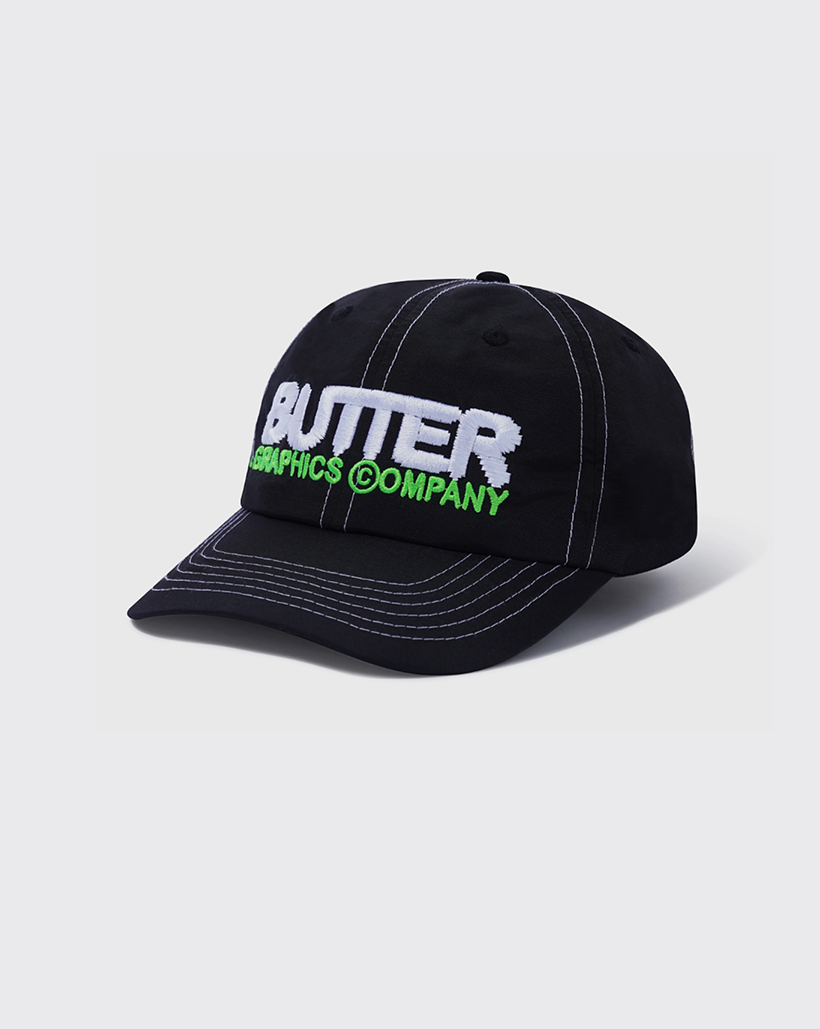 Butter Goods Program 6 Panel Hat - Black