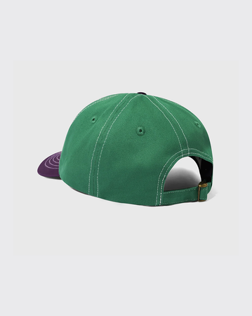 Butter Goods Scratch 6 Panel Hat - Forest/Purple