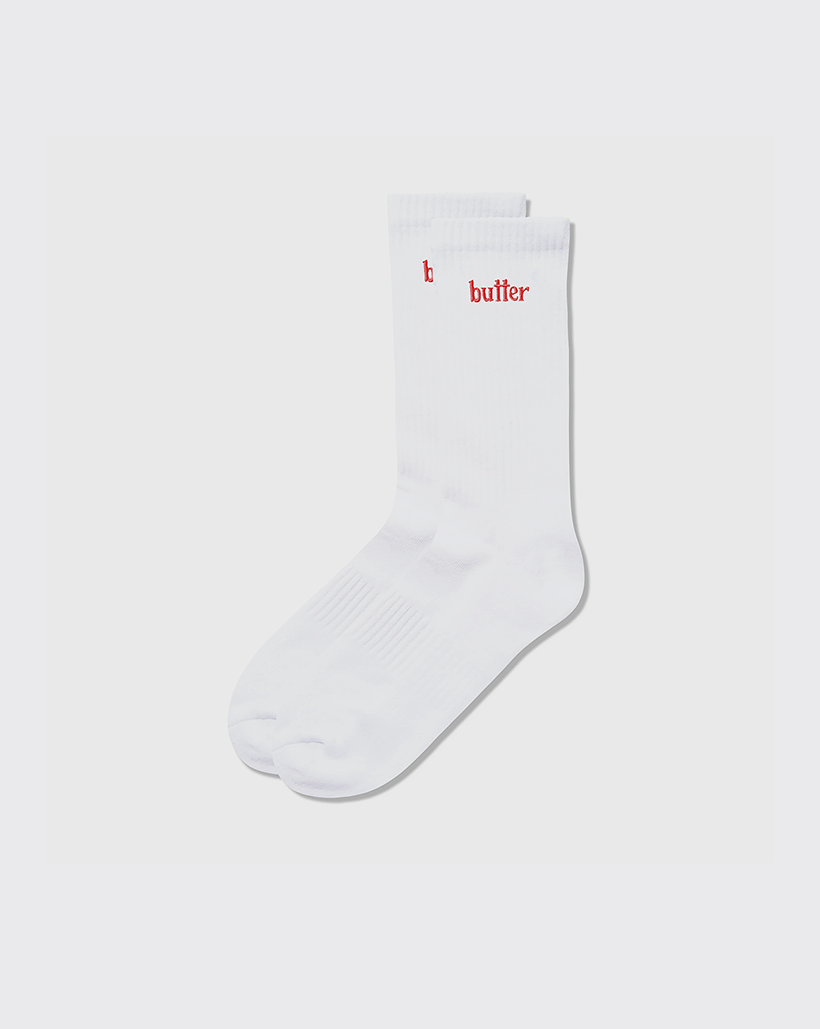 Butter Goods Basic Socks - White