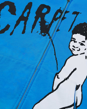 Carpet Kid Peeing Hoodie - Blue