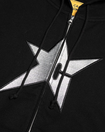 Carpet C Star Metallic Hoodie - Black