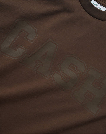 Cash Only Campus Tee - Washed Brown