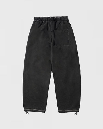 Cash Only Strip Fleece Sweatpants - Washed Black