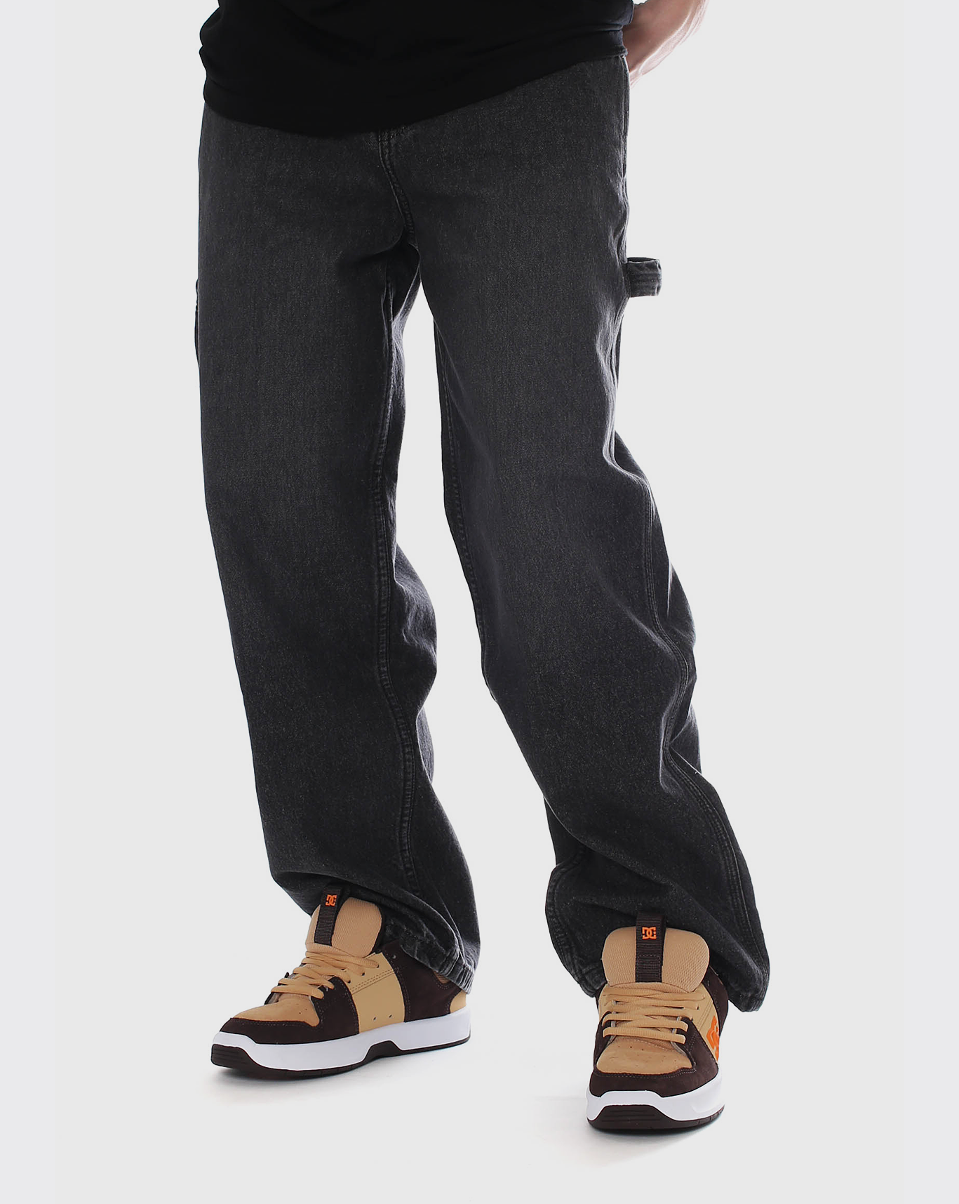 DC Worker Carpenter Denim Pant Black Trainers SB Free
