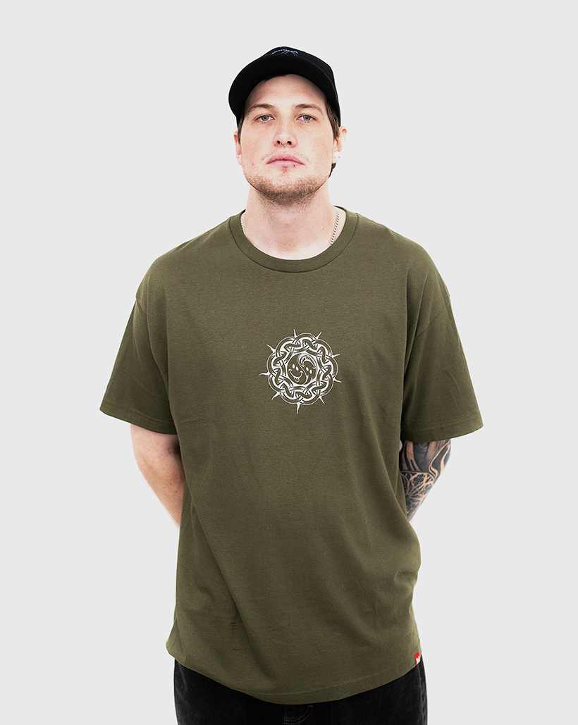 Def x Thom Hinton Yin Yang Shirt - Military Green