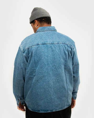 Huffer Denim Cube Shirt - Blue