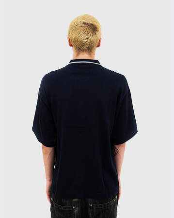 Huffer Fore Knit Shirt - Navy