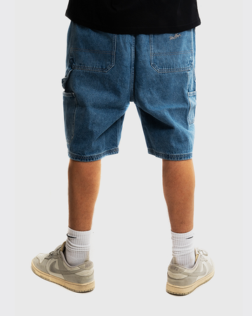 Huffer Carpenter Denim Short - Blue Wash