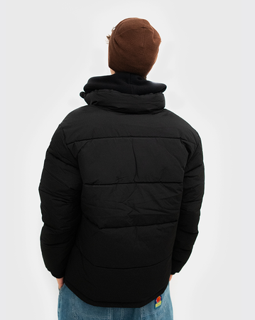 Huffer Track Puffer Jacket - Black